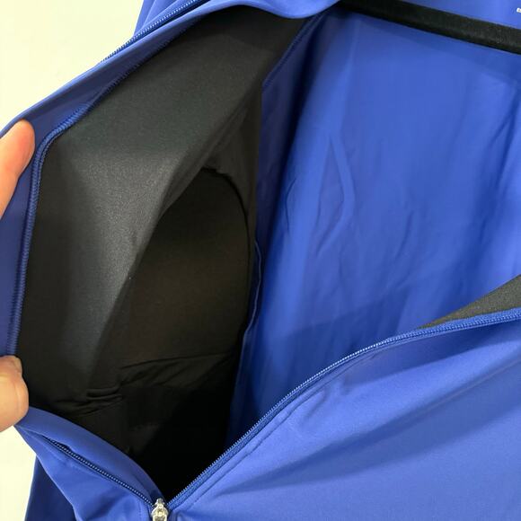 Coolibar Women's Escalante Zip Rash Guard Swim Top Blue UPF 50 Plus Size 2X NEW - Picture 7 of 10